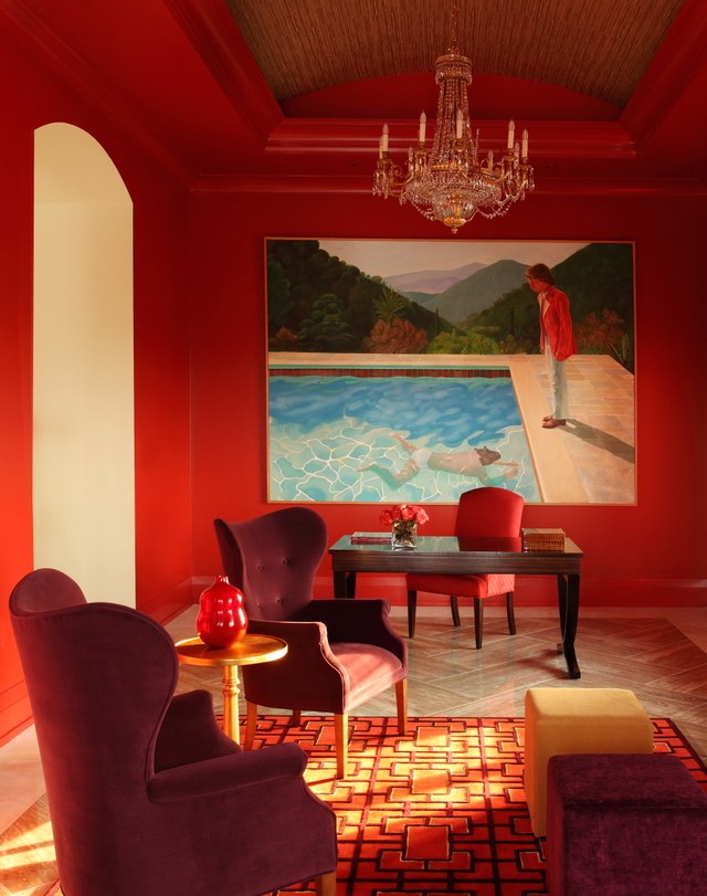 640x811 Red Paint Room Ideas And Inspiration Photos Architectural Digest - The Red Room Painting