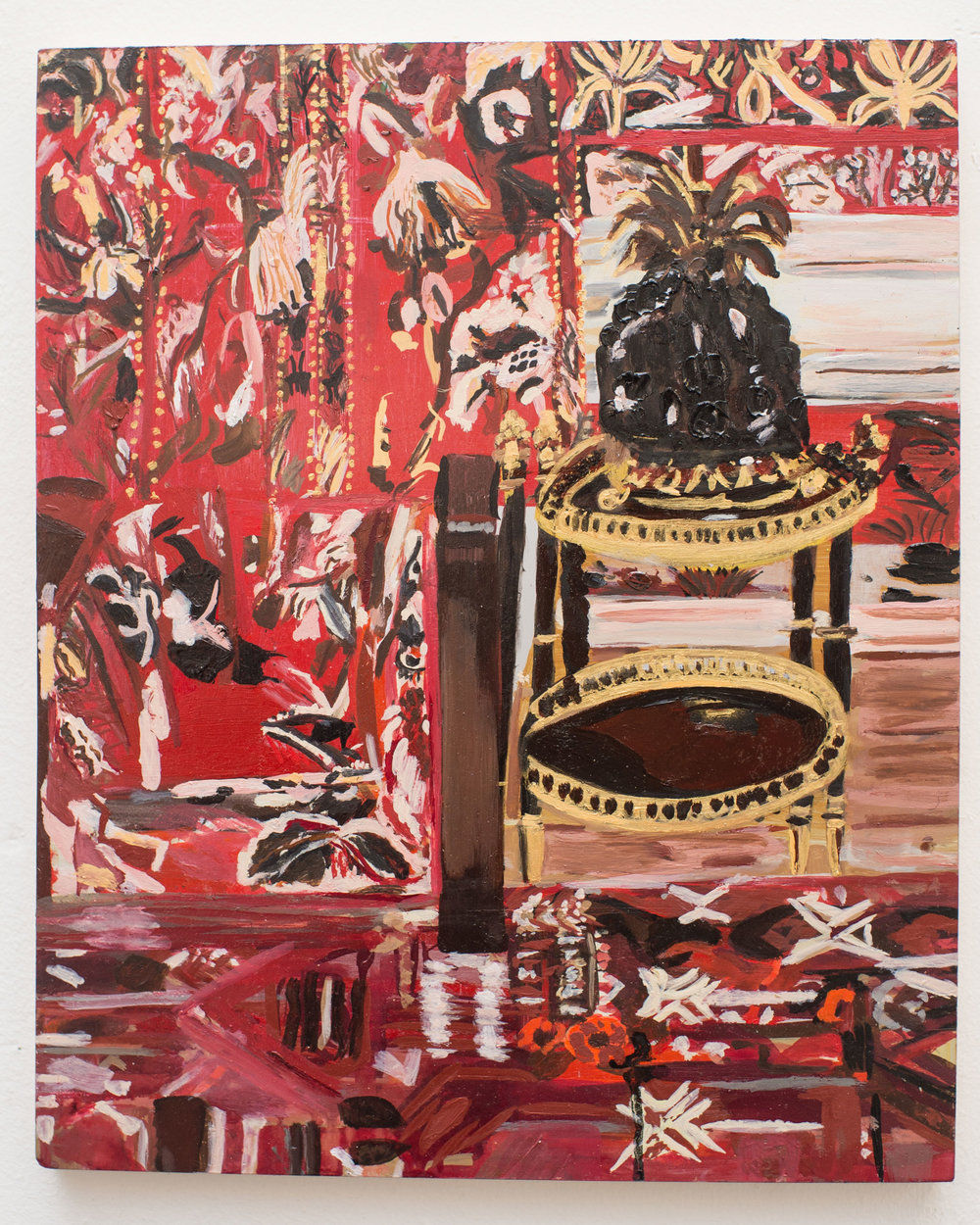 1000x1250 Red Room Uzma Sultan - The Red Room Painting