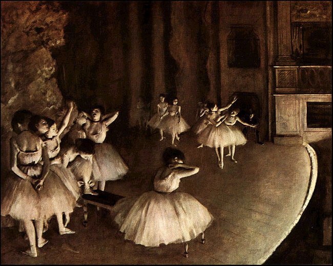 650x520 Hilaire Germain Edgar Degas Oil Painting Reproductions France - The Rehearsal Painting