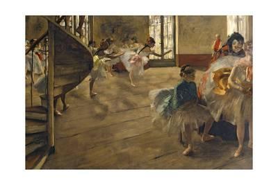 400x267 The Rehearsal, C.1877 Giclee Print By Edgar Degas - The Rehearsal Painting