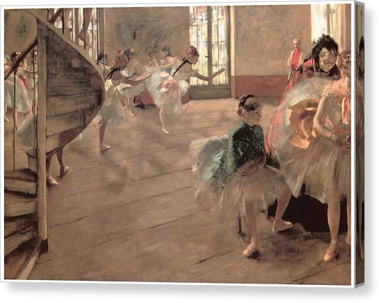 546x437 The Rehearsal Painting By Edgar Degas - The Rehearsal Painting