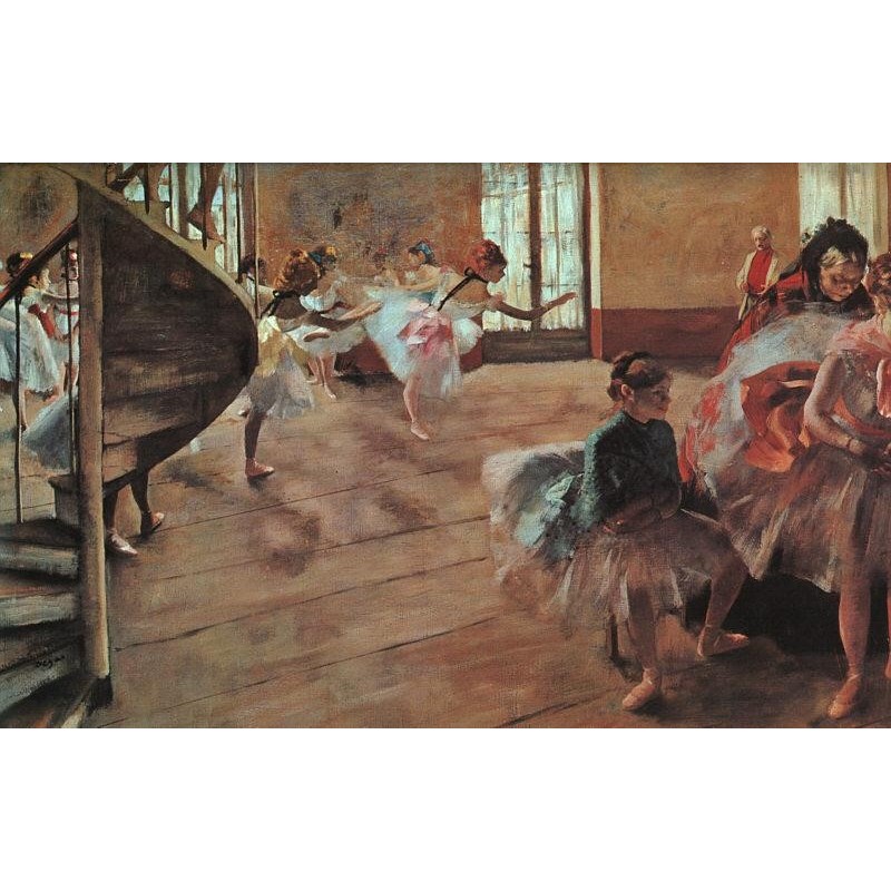 800x800 The Rehearsal By Edgar Degas - The Rehearsal Painting