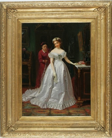 381x470 The Reluctant Bride By John George Brown On Artnet - The Reluctant Bride Painting