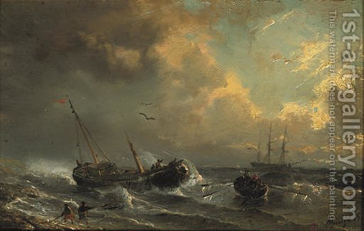 512x325 To The Rescue Petrus Paulus Schiedges Reproduction 1st Art Gallery - The Rescue Painting