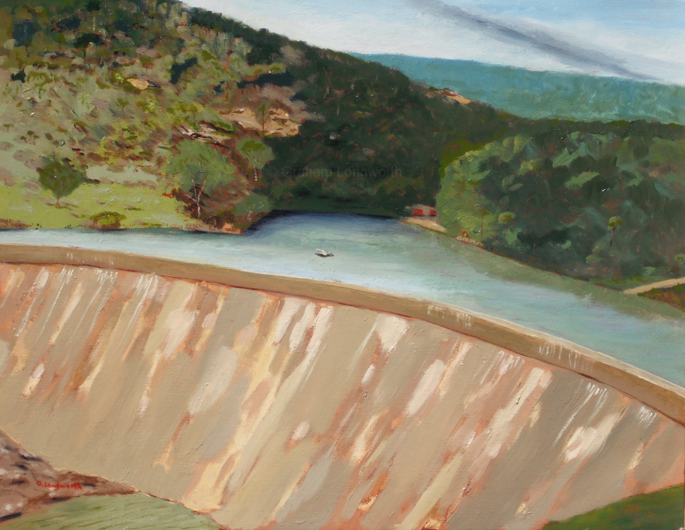 2326x1800 Artfido Buy Art Online The Reservoir - The Reservoir Painting