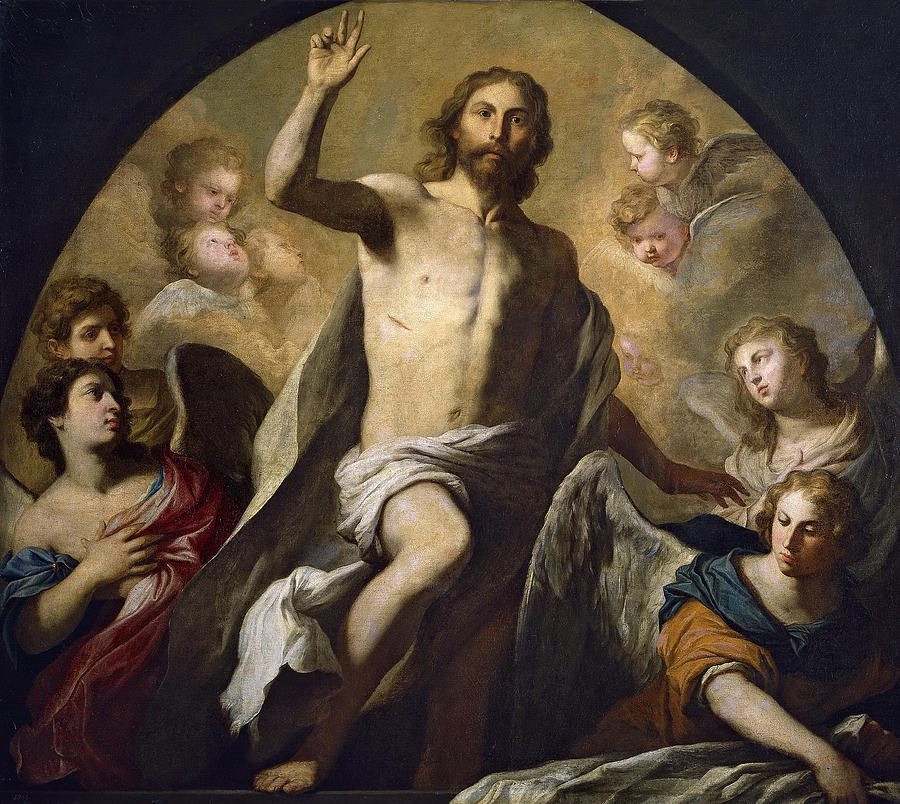 900x804 The Resurrection Of Christ Painting By Pietro Novelli - The Resurrection Of Jesus Painting