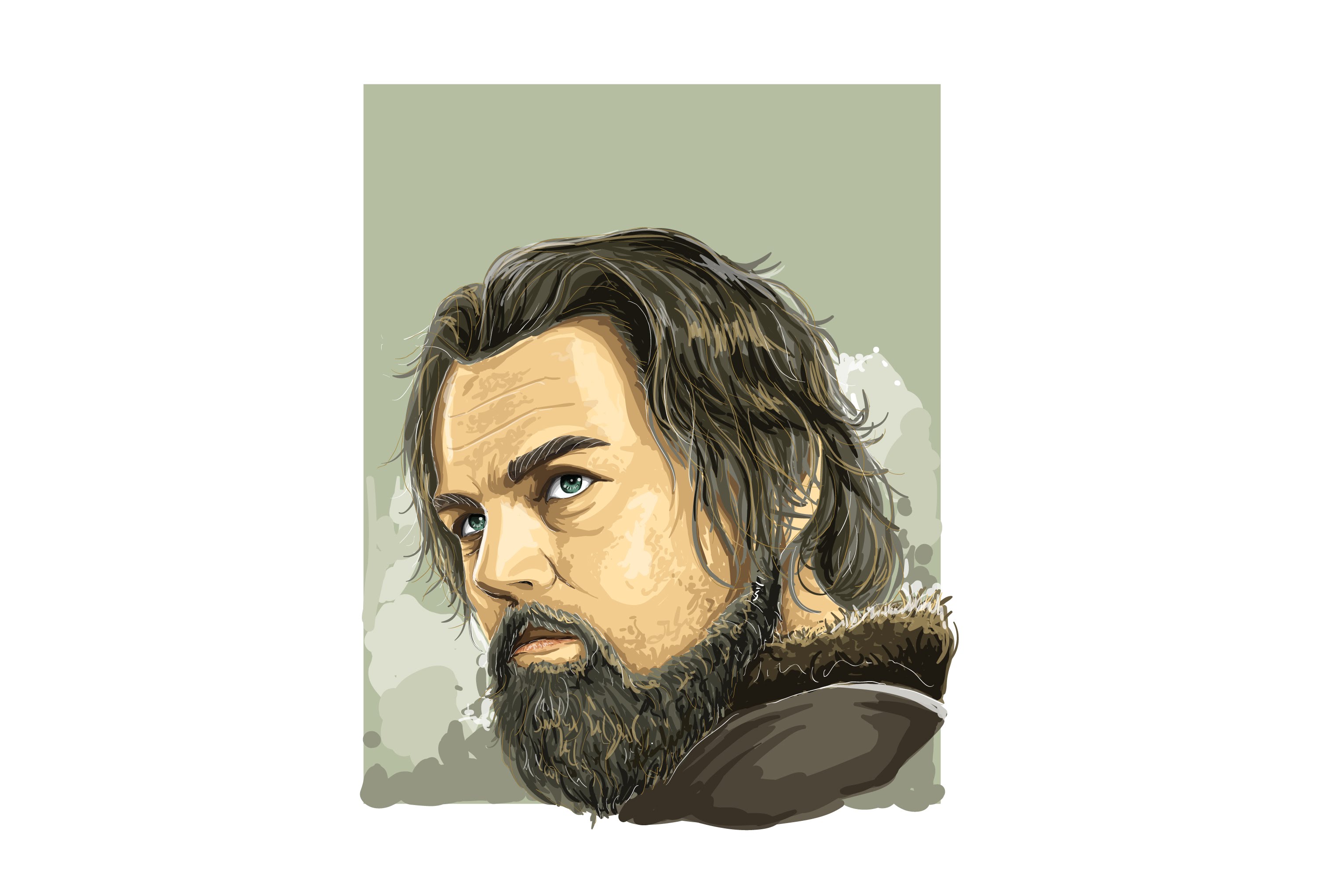 3050x2039 Time Lapse Adobe Illustrator The Revenant Vector Painting - The Revenant Painting