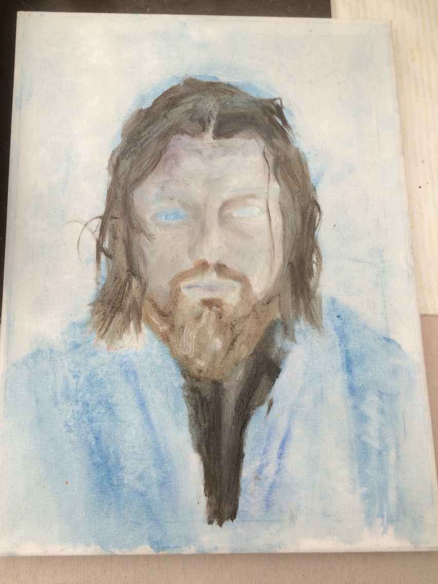 852x1136 Wip Of Leonardo Dicaprio In The Revenant Using Oil Paints - The Revenant Painting