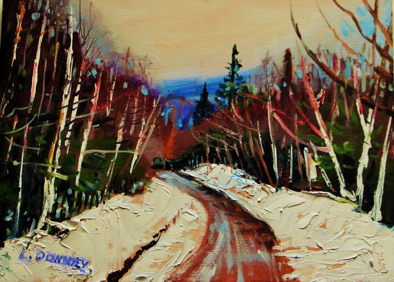 770x552 Saatchi Art The Road Less Traveled Painting By Lorraine Downey - The Road Less Traveled Painting