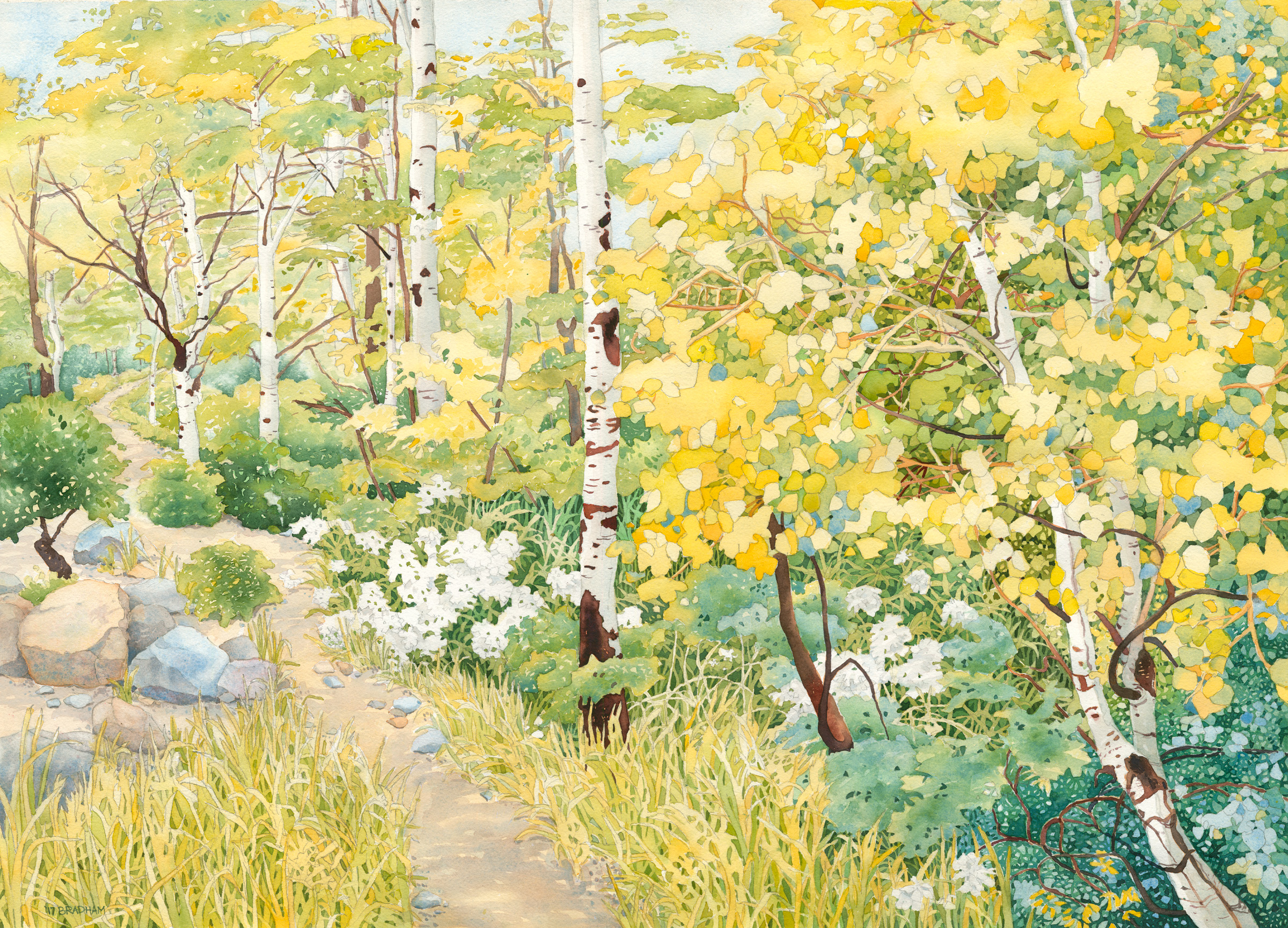 2400x1729 The Road Less Traveled Original Painting - The Road Less Traveled Painting