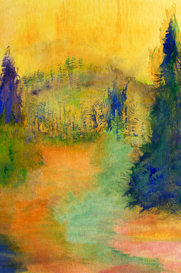 599x900 The Road Less Traveled Painting By Bruce Blanchard - The Road Less Traveled Painting