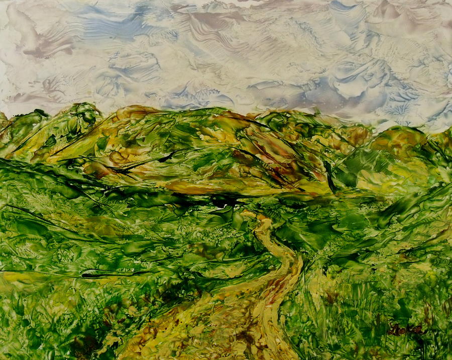 900x716 The Road Less Traveled Painting By Cheryl Lynn Looker - The Road Less Traveled Painting