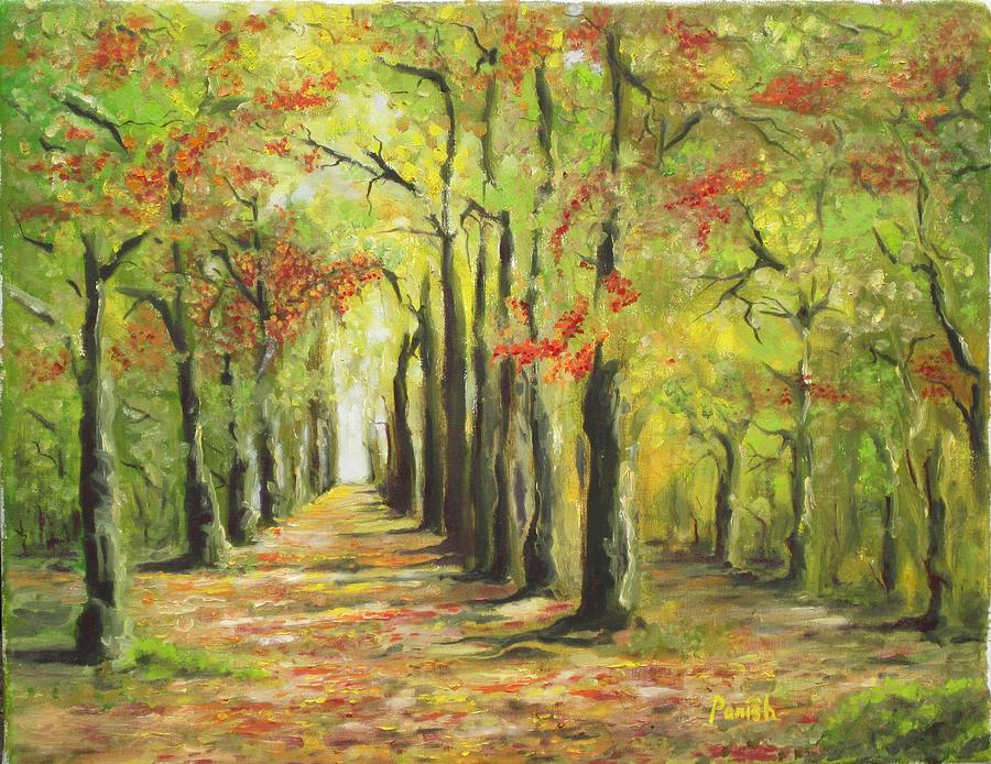 900x694 The Road Less Traveled Painting By Paintings By Parish - The Road Less Traveled Painting