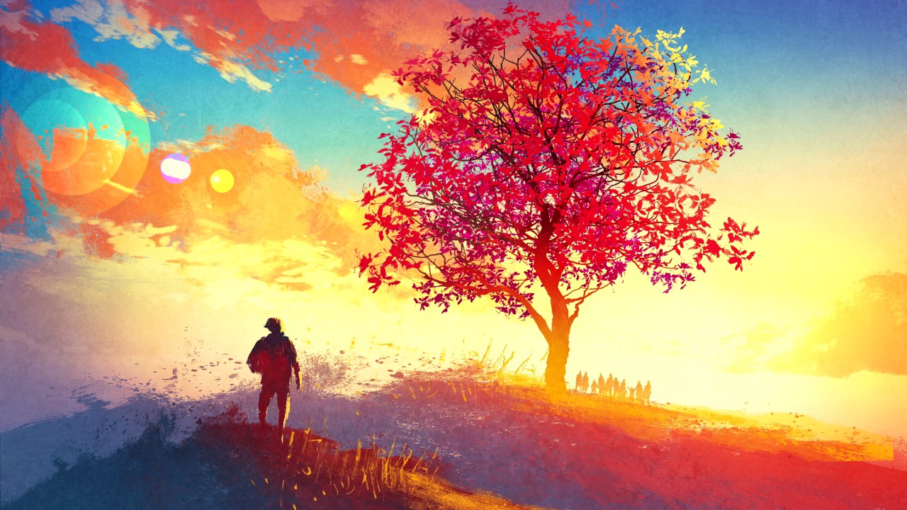 1280x720 Fringe Element - The Road Less Traveled Painting