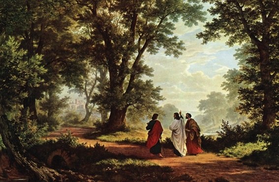 567x371 Road To Emmaus Print In Assorted Frames - The Road To Emmaus Painting