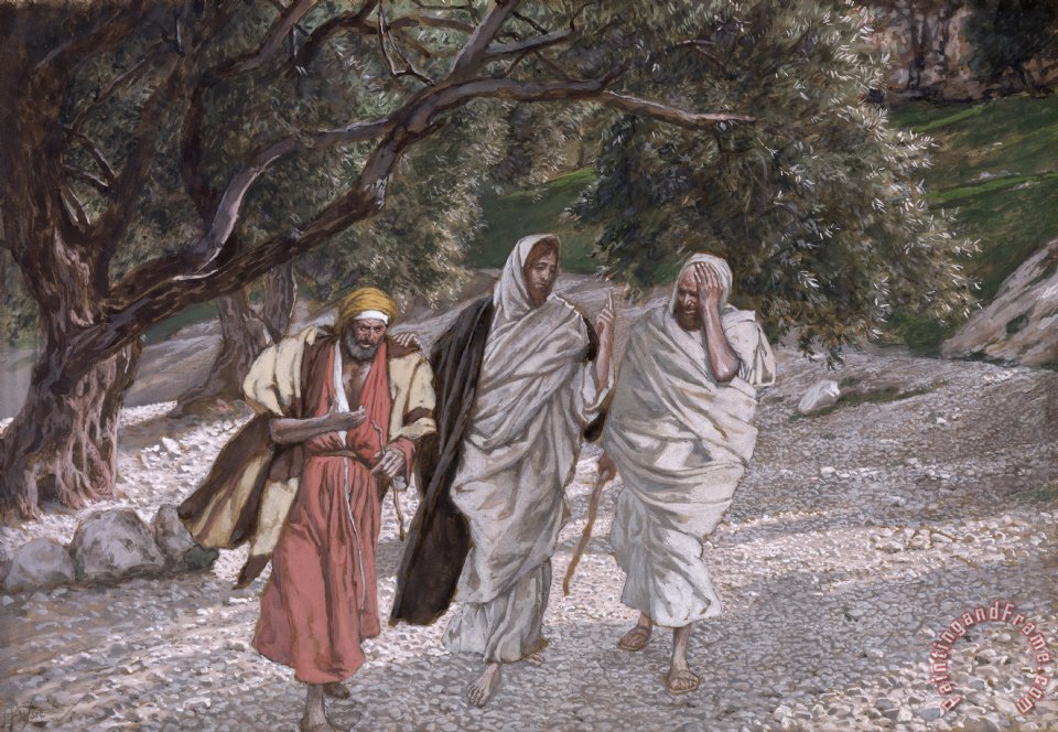 960x664 Tissot The Disciples On The Road To Emmaus Painting - The Road To Emmaus Painting