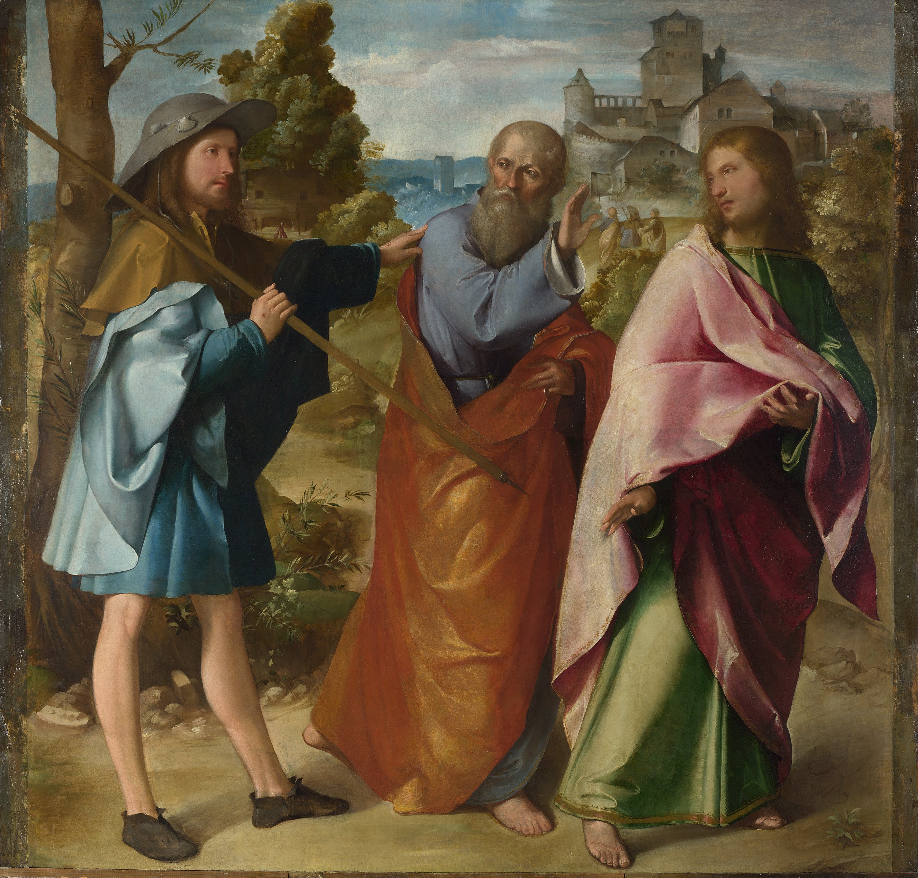 3000x2872 Filealtobello Melone - The Road To Emmaus Painting