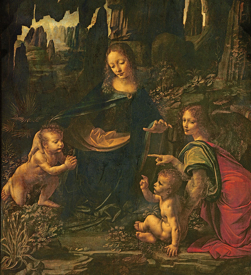 821x900 Madonna Of The Rocks Painting By Leonardo Da Vinci - The Rock Painting