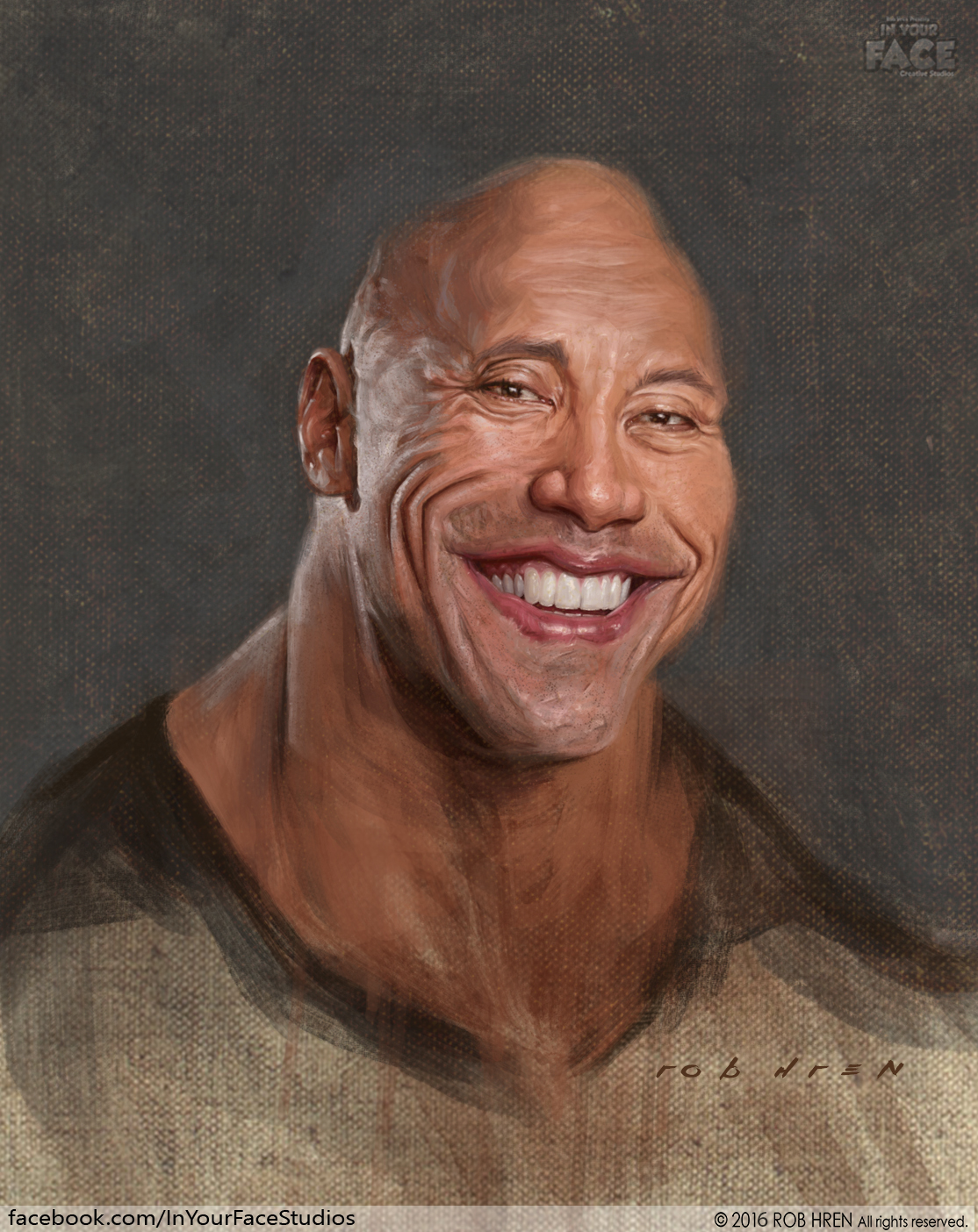 1114x1404 My Most Like Painting Ever Is Of The Rock (Oc) - The Rock Painting