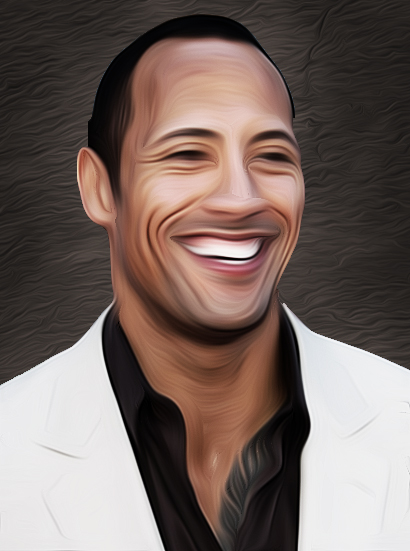 410x551 The Rock Digital Painting Art By Maximgraphic - The Rock Painting