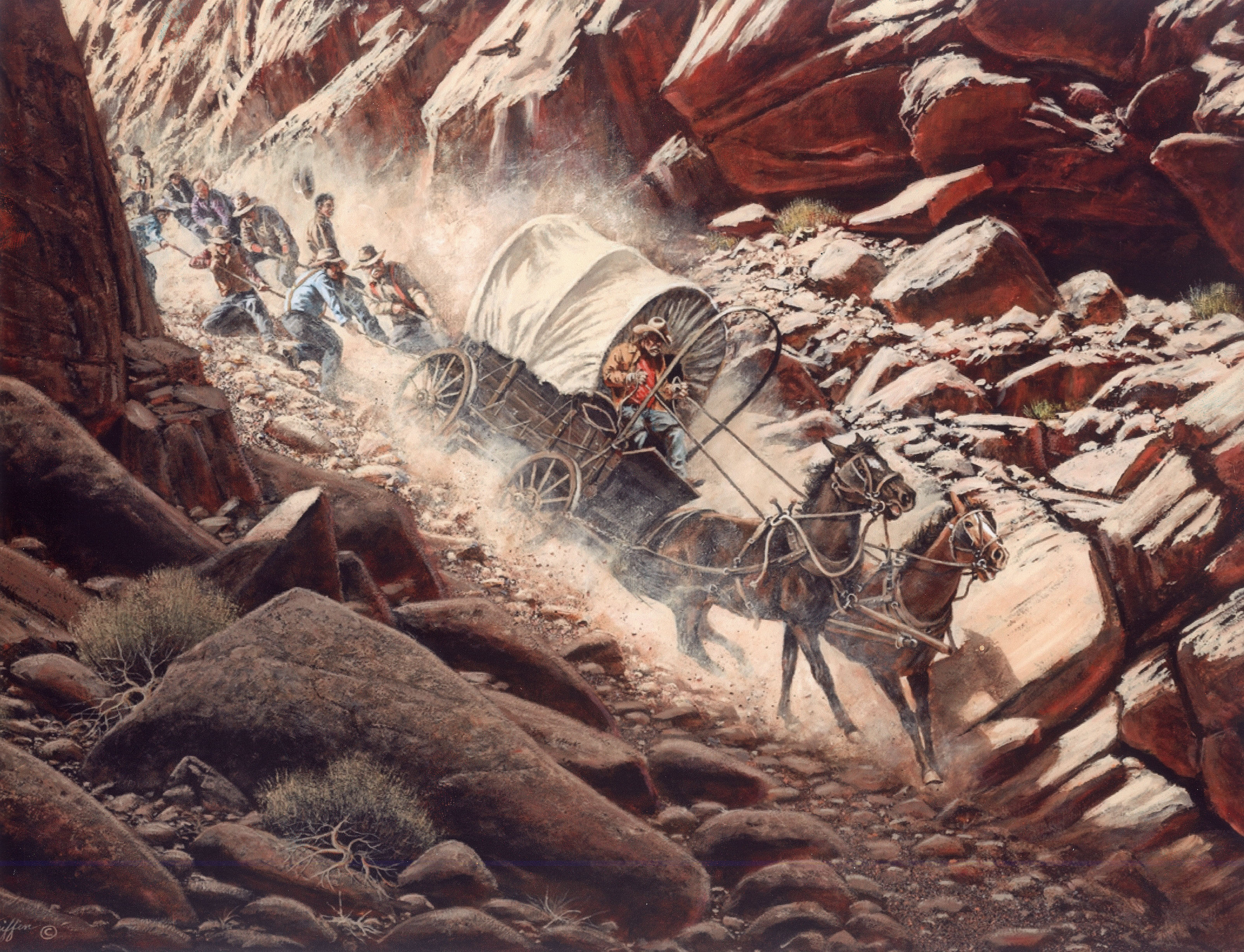 3207x2454 Hole In Rock Painting - The Rock Painting