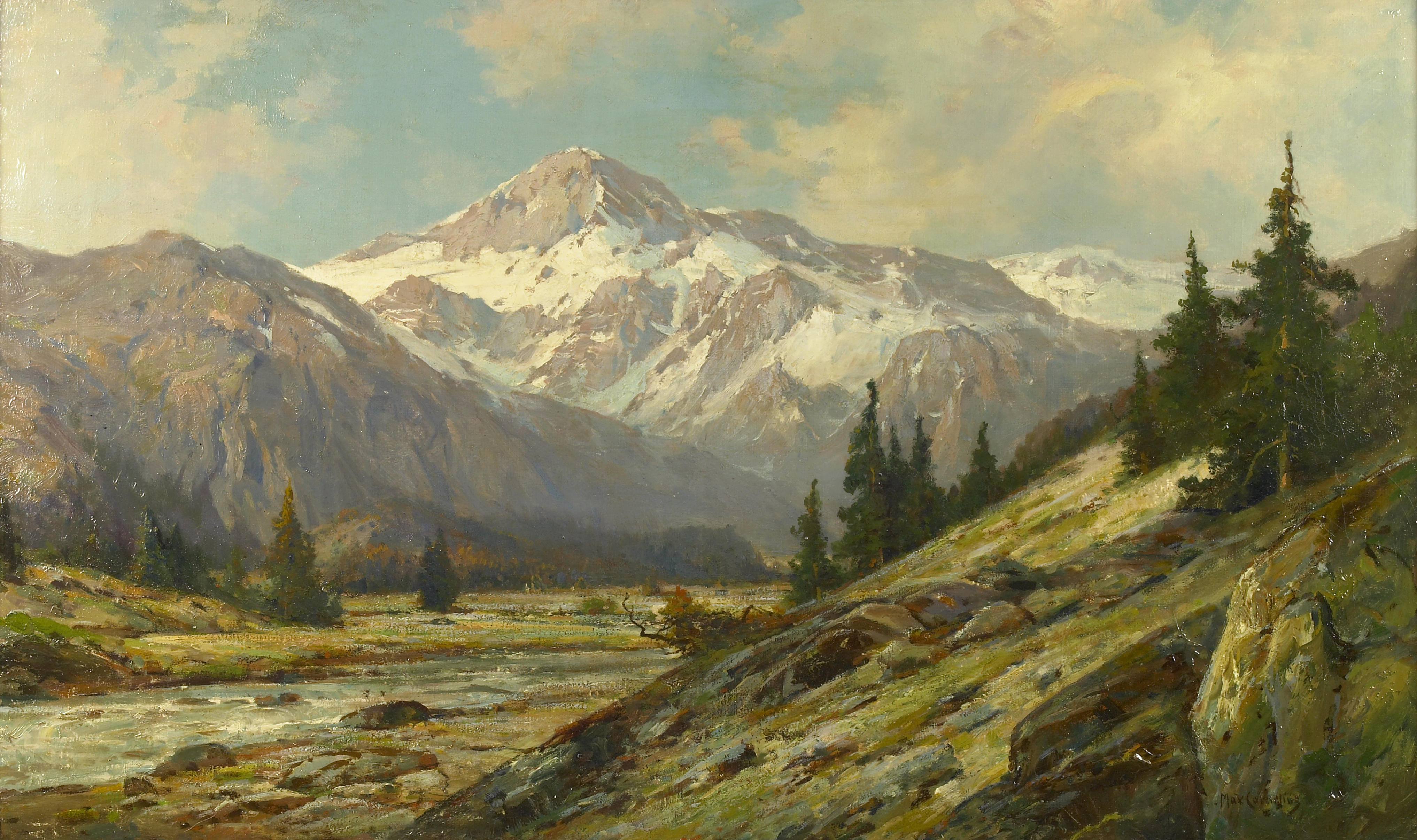 4068x2413 Filemax Cornelius - The Rocky Mountains Painting