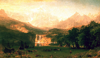 425x248 Light And The Spiritual Light, Nature, And Mainstream Painting - The Rocky Mountains Painting