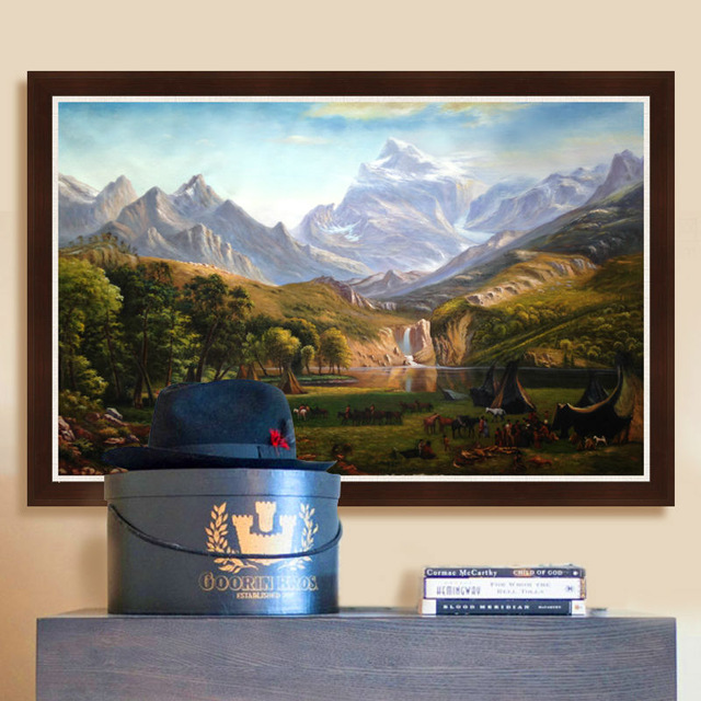 640x640 The Rocky Mountains Artist Sales Hand Painted Oil Painting - The Rocky Mountains Painting