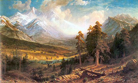 460x278 Albert Bierstadt Paintings - The Rocky Mountains Painting