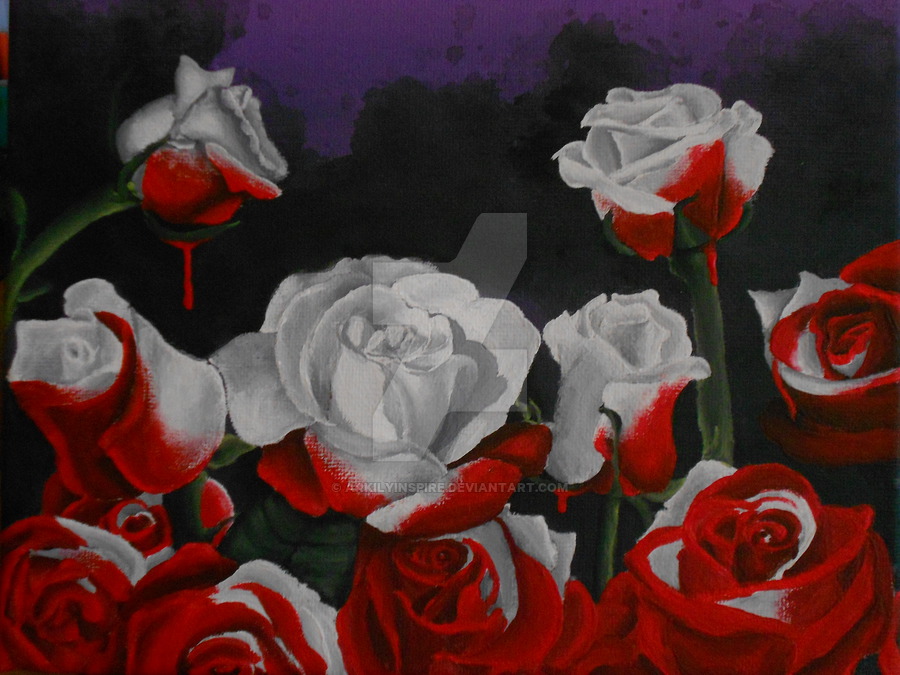 900x675 Painting The Roses Red By Arkilyinspire - The Rose Painting