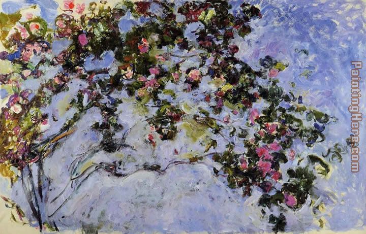720x461 Claude Monet The Rose Bush Painting Anysize 50% Off - The Rose Painting