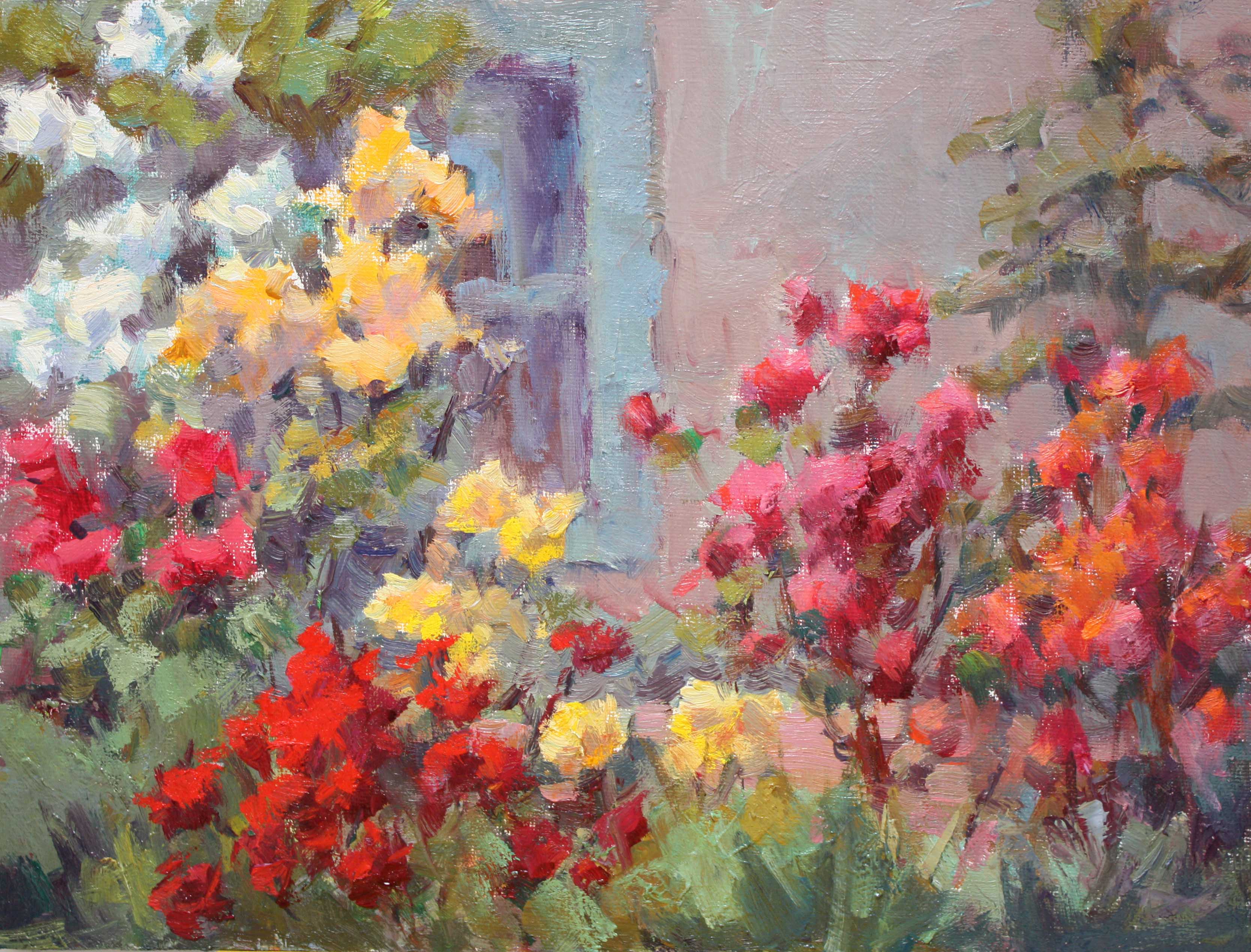 3337x2541 Desda's Rose Garden Carol Smith Myer's Painting Blog - The Rose Painting