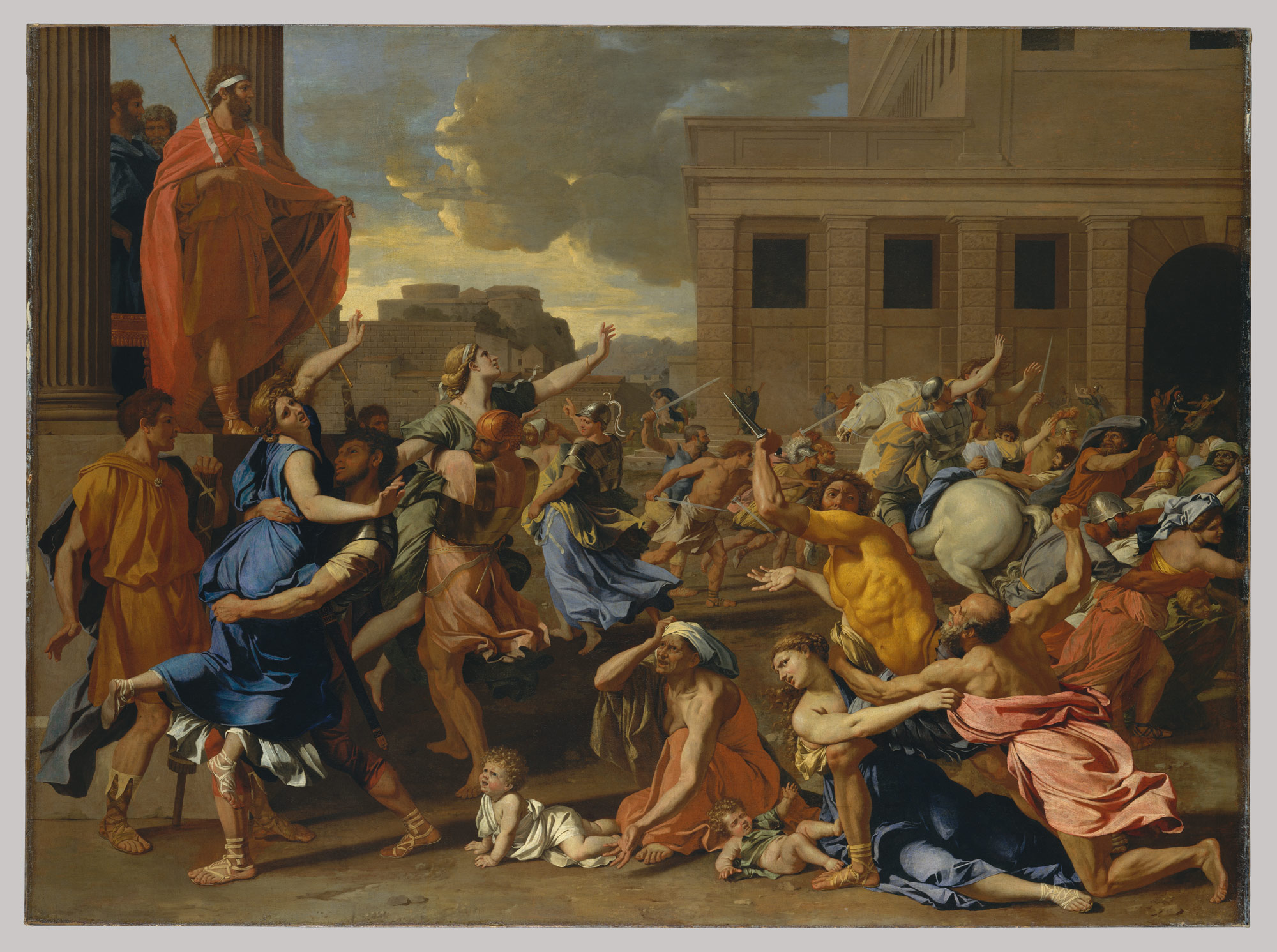2000x1491 The Abduction Of The Sabine Women Nicolas Poussin 46.160 - The Sabine Women Painting