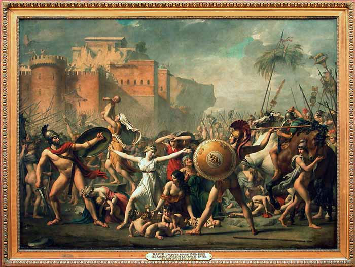 700x526 The Intervention Of The Sabine Women, By David - The Sabine Women Painting