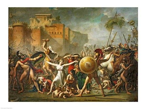 480x360 The Sabine Women, 1799 Fine Art Print By Jacques Louis David - The Sabine Women Painting