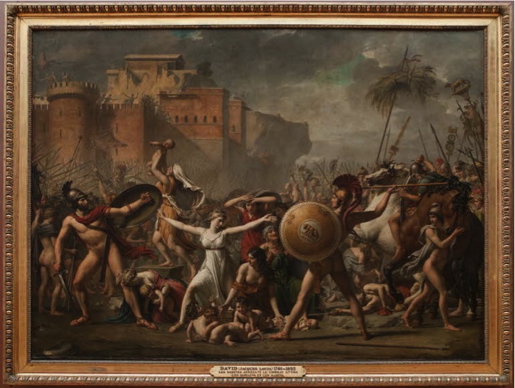 722x545 Intervention Of The Sabine Women Meeting Myths - The Sabine Women Painting