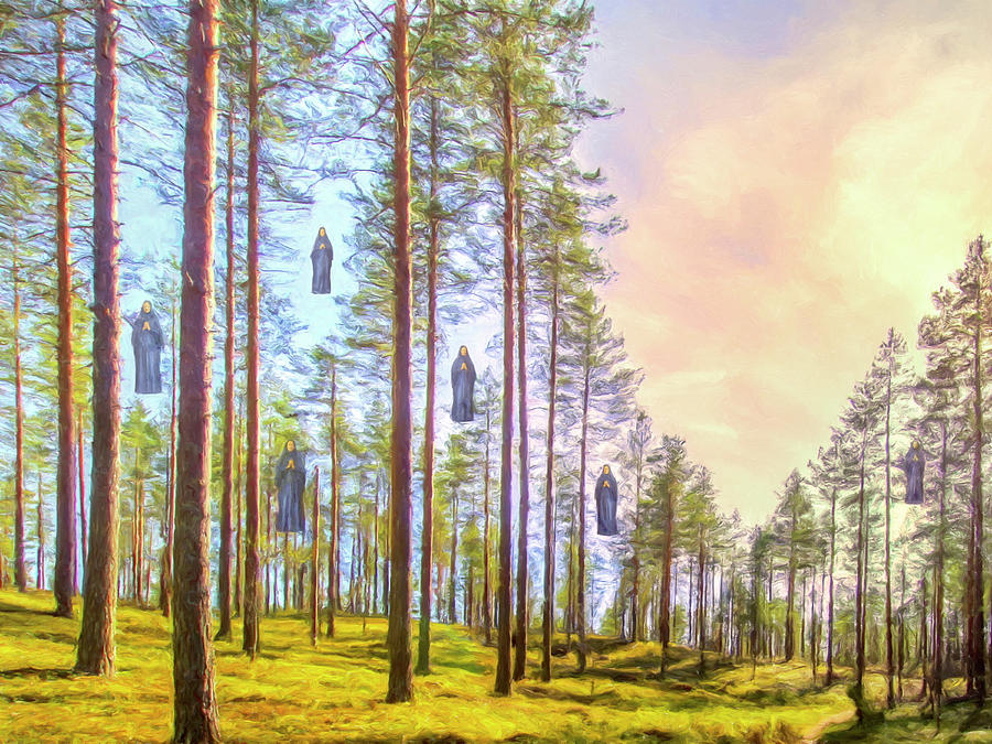 900x675 Sacred Grove Painting By Dominic Piperata - The Sacred Grove Painting