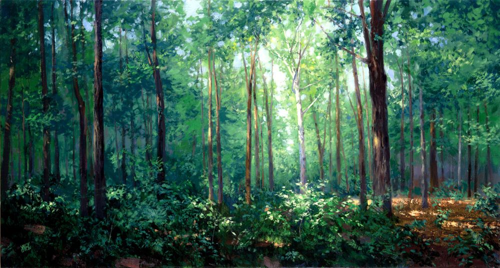 1000x536 Sacred Grove By Eaton - The Sacred Grove Painting