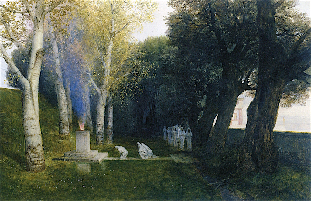 1024x661 The Sacred Grove Painting Arnold Oil Paintings - The Sacred Grove Painting