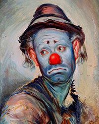 Sad Clown Painting Famous At PaintingValley Com Explore Collection Of   The Sad Clown Painting 1 