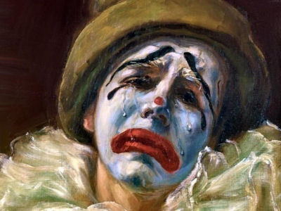400x300 Sad Clown Scary Website - The Sad Clown Painting