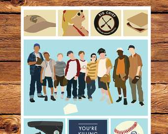 340x270 The Sandlot Sign Baseball Sign Squints Wooden Sign - The Sandlot Painting