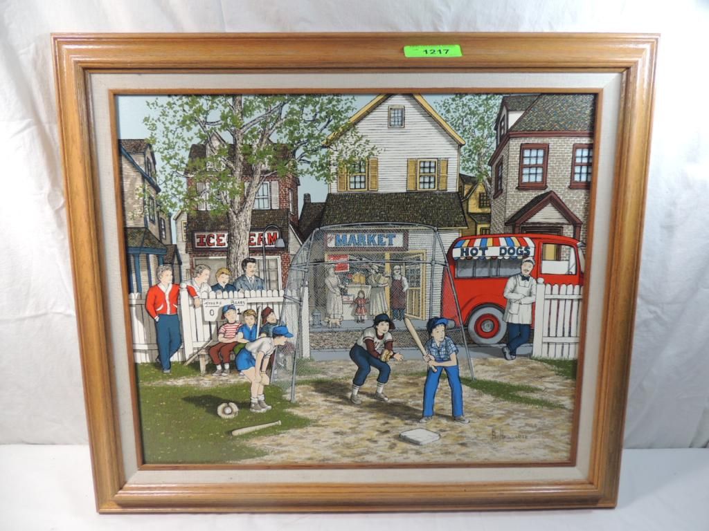 1024x768 H. Hargrove The Sandlot Painting - The Sandlot Painting