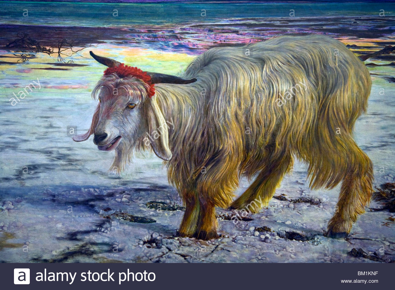 1300x956 Scapegoat By William Holman Hunt 1854 1855 In Interior Lady Lever - The Scapegoat Painting