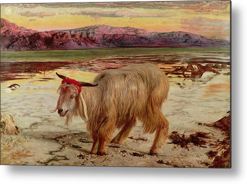 493x368 The Scapegoat Metal Print By William Holman Hunt - The Scapegoat Painting