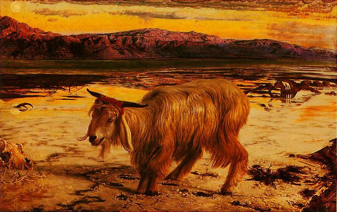688x434 The Scapegoat Painting William Holman Hunt Oil Paintings - The Scapegoat Painting