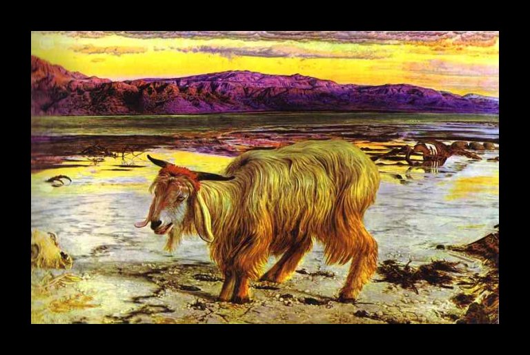 768x515 The Scapegoat Painting Walter Crane Expert Art Authentication - The Scapegoat Painting