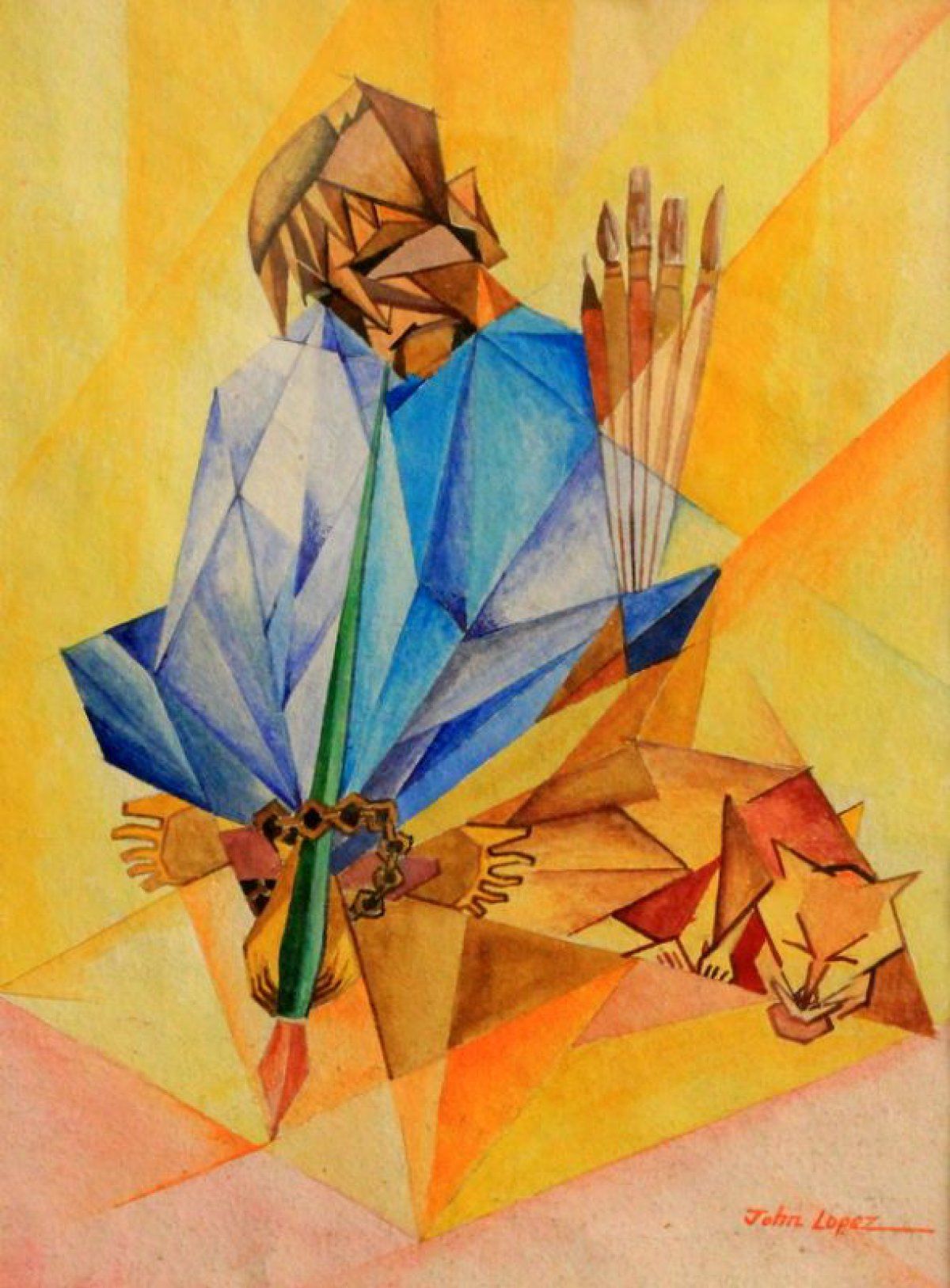 1200x1627 The Artist Painted A Person Who Is Chained For The Wrongdoings - The Scapegoat Painting