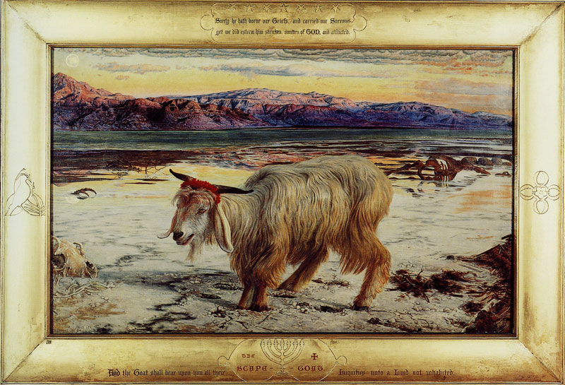 800x545 William Holman Hunt - The Scapegoat Painting