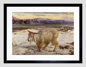 300x235 Painting Animal Allegory Scapegoat Holman Hunt Framed Art Print - The Scapegoat Painting